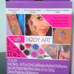Tulip classic body art glitter tattoo kit 15-piece
